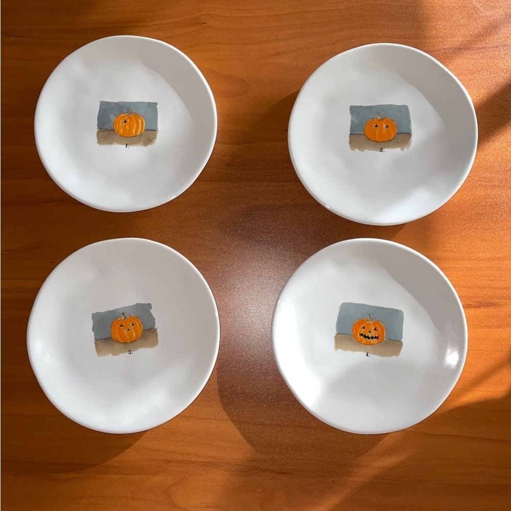 Rae Dunn Pumpkin Carving Plates